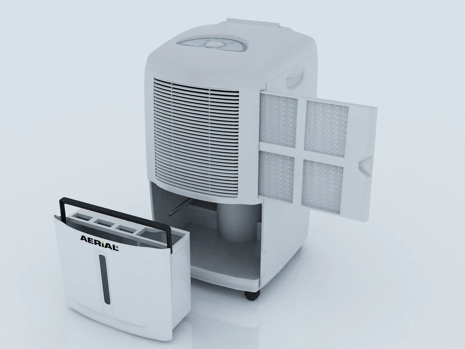 Modern dehumidifier unit for structural drying after water damage in Lancaster, CA
